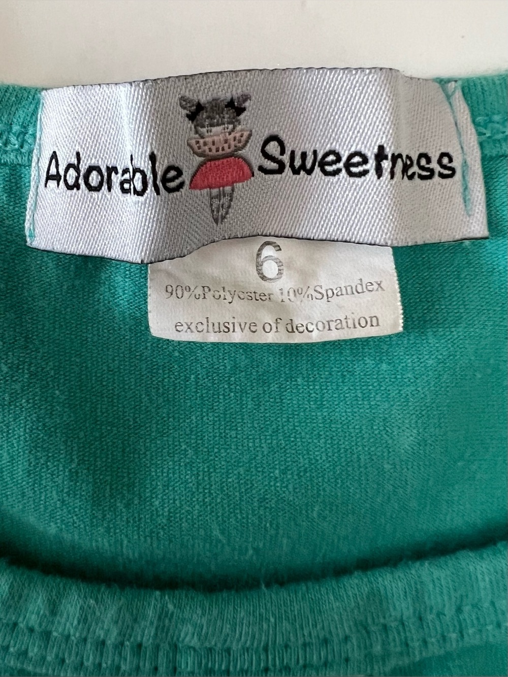 Sleeveless Kids Lemon-Print Ruffle Dress Shirt in Teal by Adorable Sweetheart - Picture 3 of 5